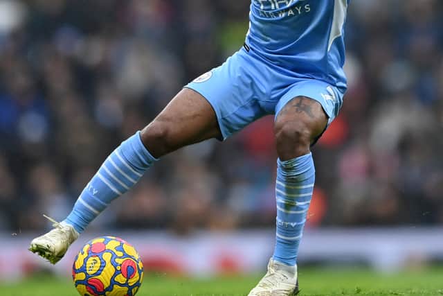 Raheem Sterling of Manchester City Credit: Getty