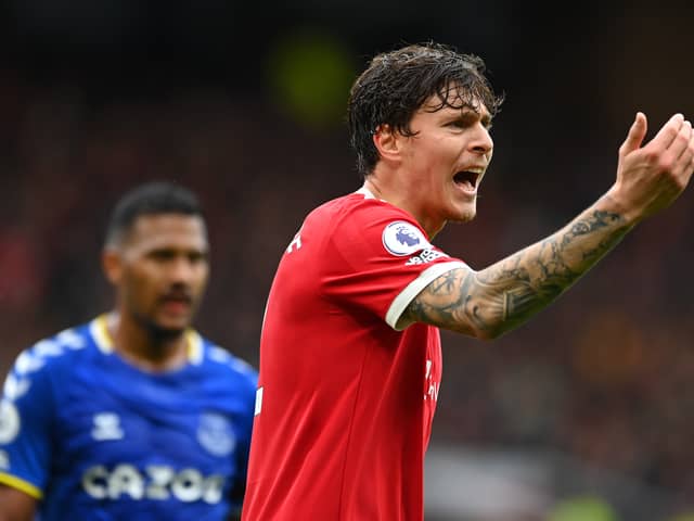 Victor Lindeloef of Manchester United  Credit: Getty