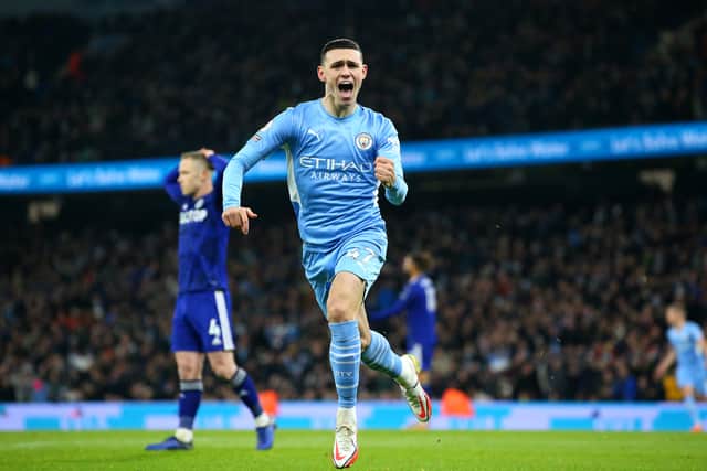 Foden got the ball rolling after just eight minutes. Credit: Getty.