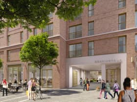 Plans for 461 apartments at the former Boddingtons Brewery site in Manchester. Credit: Latimer