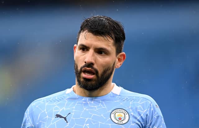 <p>Sergio Aguero has announced his retirement from football. Credit: Getty.</p>
