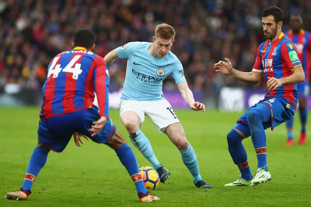A 0-0 draw at Palace brought to an end City’s 18-game winning run in 2017/18. Credit: Getty.
