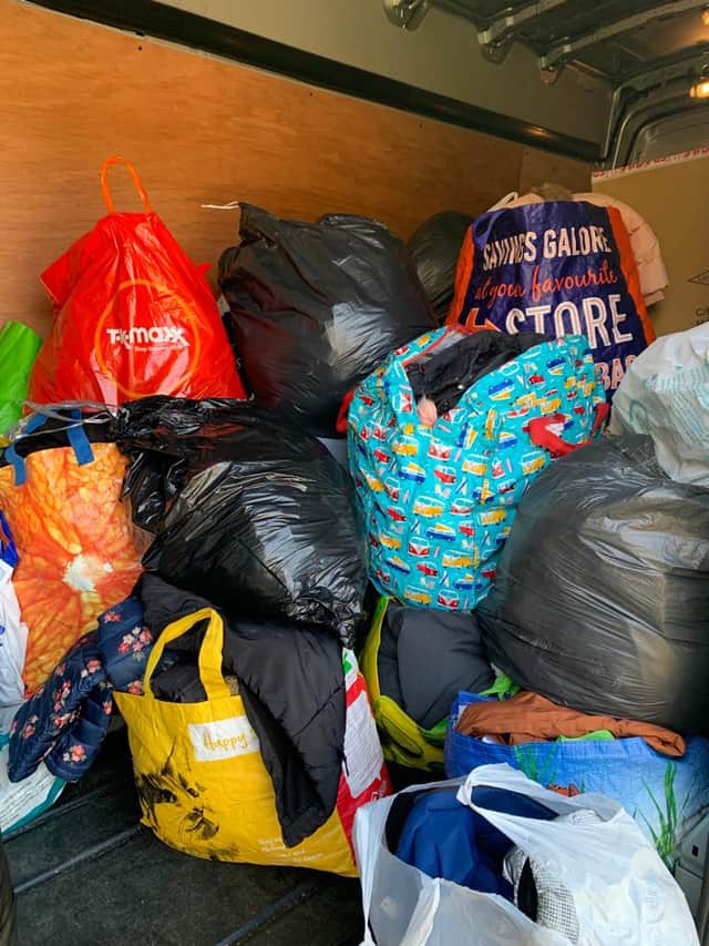 Coats for Wrap Up collected by The Church of Jesus Christ of Latter-day Saints in 2021