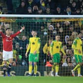 United beat Norwich earlier in the season at Carrow Road. Credit: Getty
