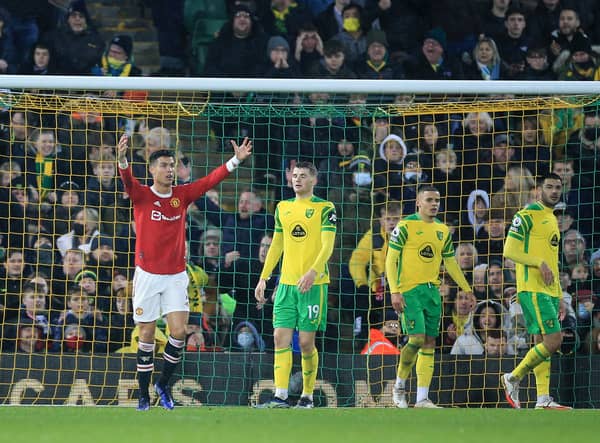 United beat Norwich earlier in the season at Carrow Road. Credit: Getty