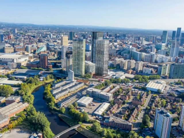 <p>Plans for a new 42-storey tower with 444 apartments. Credit: Renaker</p>