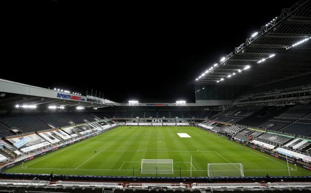 An empty St James’ Park. Credit: Getty.