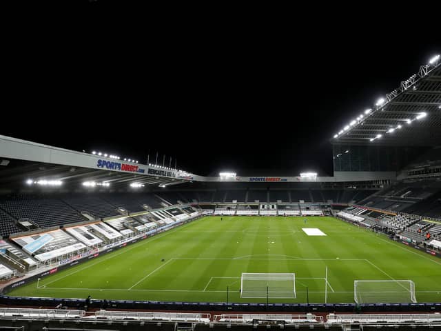 An empty St James’ Park. Credit: Getty.