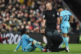 Allan Saint-Maximin picked up a knock in the loss to Newcastle. Credit: Getty.