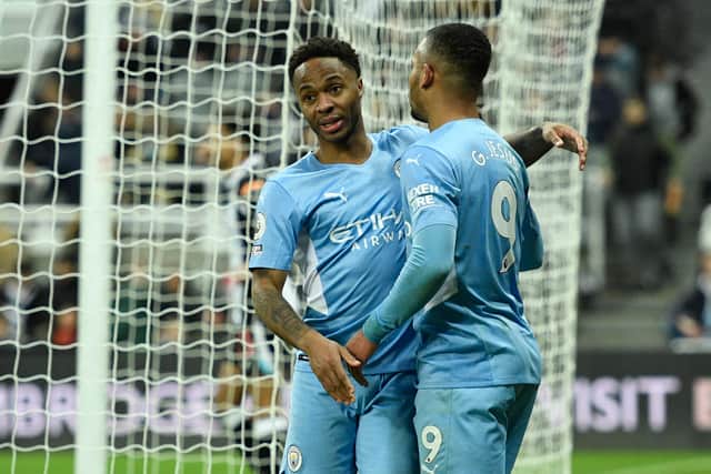Sterling scored his 101st Premier League goal in the win over Newcastle. Credit: Getty.