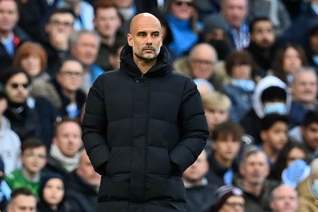 <p>Pep Guardiola has said he will support whatever decision the Premier League make regarding matches being cancelled. Credit: Getty.</p>