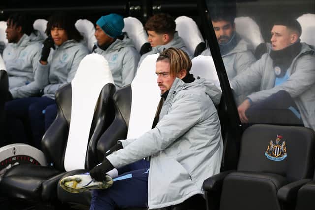 Grealish and Foden were both on the bench at St James’ Park. Credit: Getty.