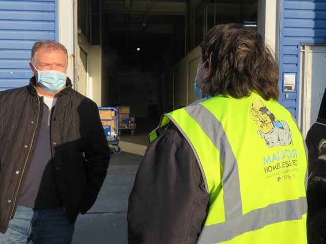 Mad Dogs Homeless Project received 190 Christmas meals from a Manchester business which cancelled its festive do due to Covid-19
