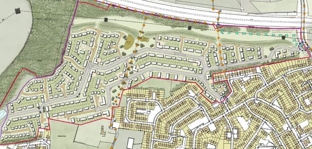 Plans to build up to 690 homes on Brackley Golf Course in Little Hulton, Salford. Credit: Baldwin Design Consultancy Ltd