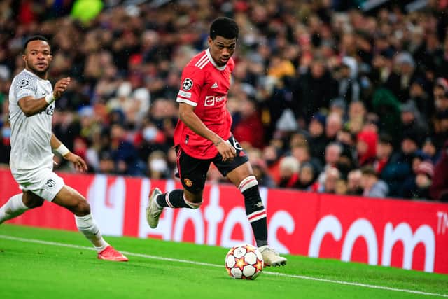 Amad has struggled for game time this season due to injury. Credit: Getty.