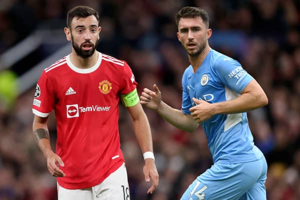 Bruno Fernandes and Aymeric Laporte have proved to be the exceptions to the rule in Manchester. Credit: Getty.