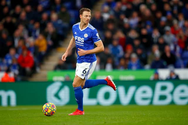 Jonny Evans is out for Leicester City Credit: Getty