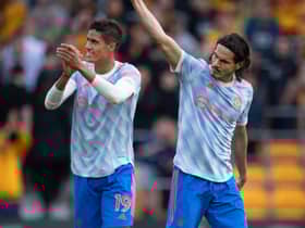 Raphael Varane and Edinson Cavani are line to return at St James’ Park. Credit: Getty.