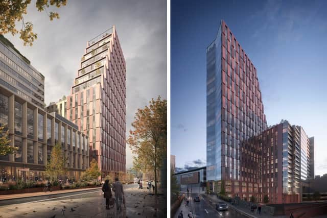 The residential tower proposed as part of £200m revamp of Ramada Renaissance complex in Deansgate. Credit: PAG.