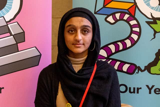 Connell Sixth Form student Noor Fatimar Rafi, who is a member of Manchester Youth Parliament Credit: MCC