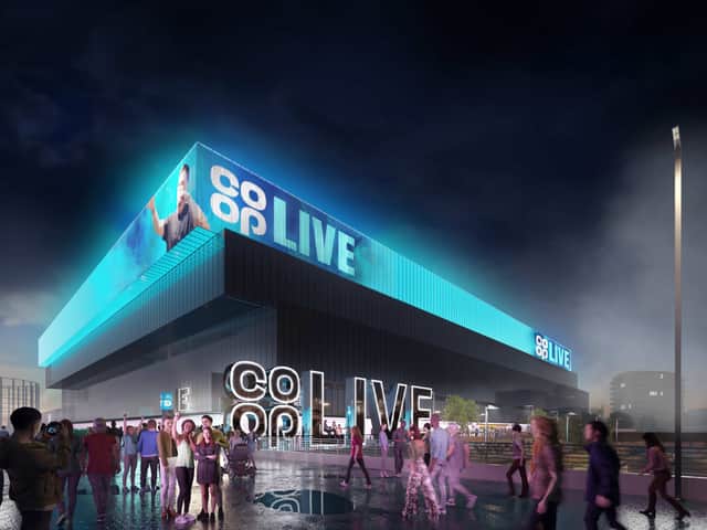 An artist’s impression of Co-op Live in Manchester. Credit: Oak View Group