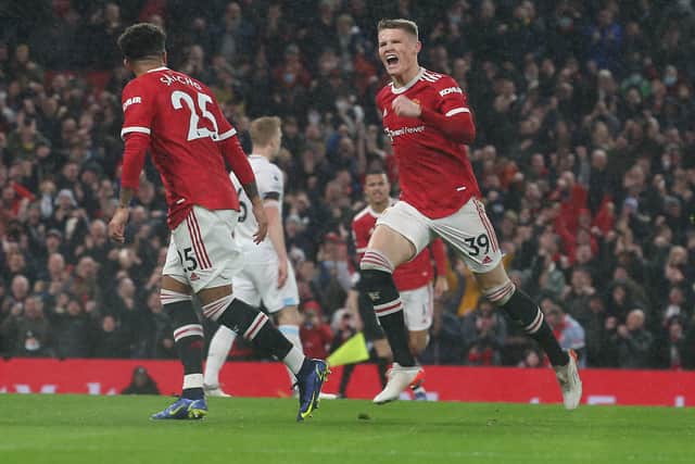 McTominay gave the Red Devils the lead after eight minutes. Credit: Getty.
