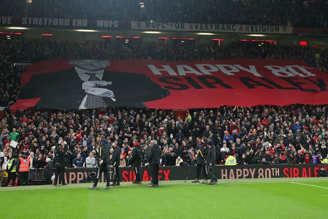 Sir Alex Ferguson had the ideal early birthday present at Old Trafford. Credit: Getty.