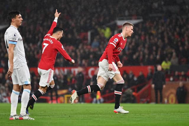 Cristiano Ronaldo and Scott McTominay were two of the standout performers at Old Trafford. Credit: Getty.