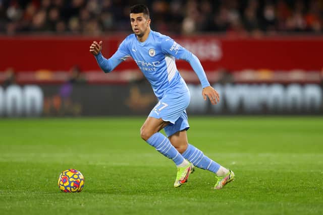 Cancelo played the full 90 minutes at Brentford on Wednesday. Credit: Getty.