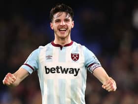 Declan Rice has been linked with United, City and Chelsea this summer, Credit: Getty. 