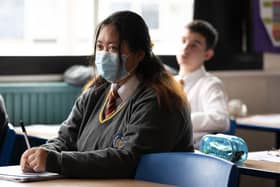 Face masks once again have to be worn in secondary schools (image: Getty Images)