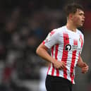 Sunderland player Callum Doyle in action during the Sky Bet League One match between Sunderland and Plymouth Argyle at Stadium of Light on December 11, 2021 in Sunderland, England. 