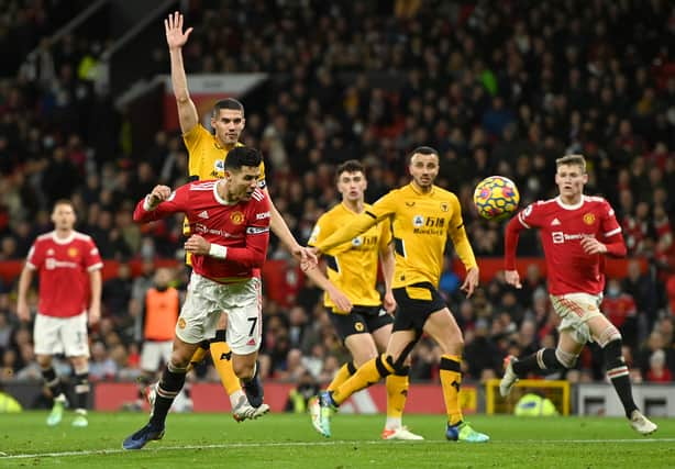 Cristiano Ronaldo scored from an offside position. Credit: Getty.