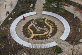 The Glade of Light memorial commemorating the 22 May 2017 terrorist attack at Manchester Arena Credit: Mark Waugh