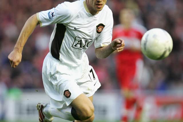 Henrik Larsson at Utd in 2007 Credit: Getty