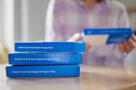 Lateral Flow tests (pictured) and PCR tests have been hard to come by in recent weeks