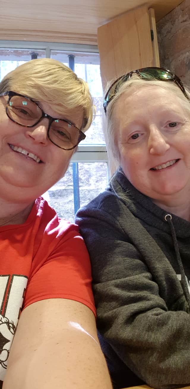 Gail Jones and her wife Susan Credit: SWNS