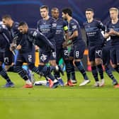 Manchester City look set to play despite a huge Covid outbreak in the squad. Credit: Getty.