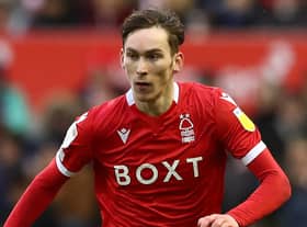 James Garner in action for Nottingham Forest. Credit: Getty. 