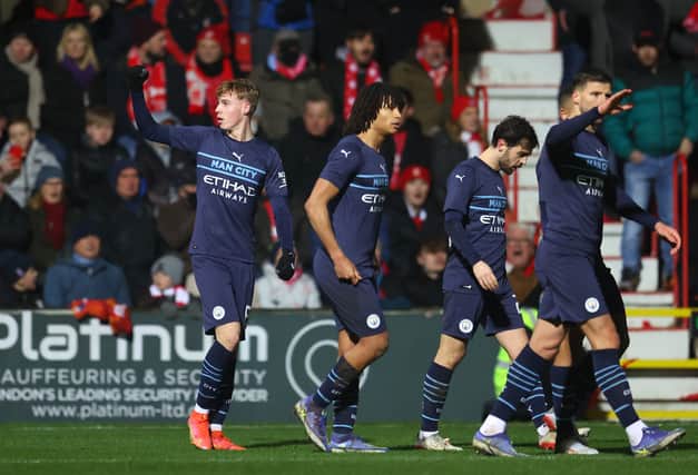 Manchester City beat Swindon Town 4-1 on Friday night. Credit: Getty.
