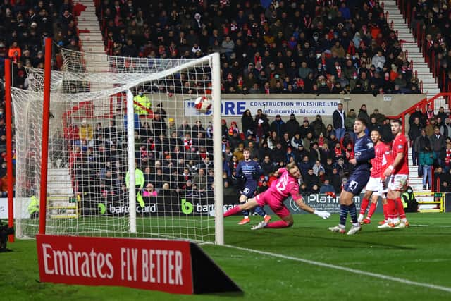 Cole Palmer netted a late fourth for Manchester City. Credit: Getty.