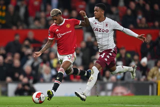 Marcus Rashford had a difficult night at Old Trafford. Credit: Getty.