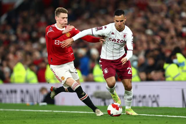 McTominay was overrun n the middle of the park. Credit: Getty.