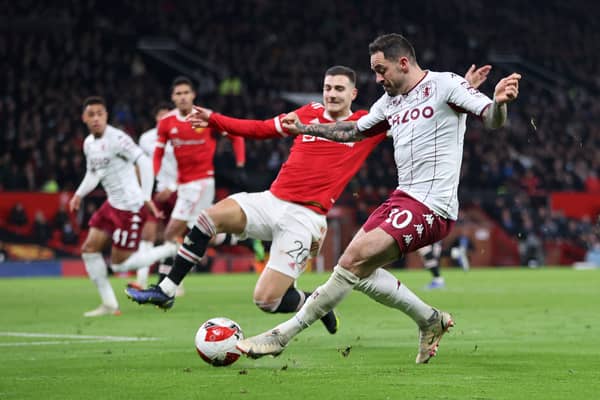 Ings’ goal is denied as Man Utd held on to a 1-0 lead over Villa Credit: Getty 