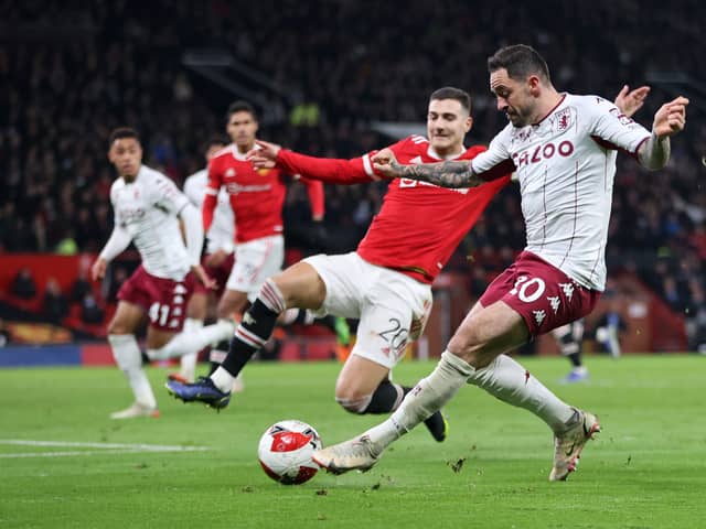 Ings’ goal is denied as Man Utd held on to a 1-0 lead over Villa Credit: Getty 