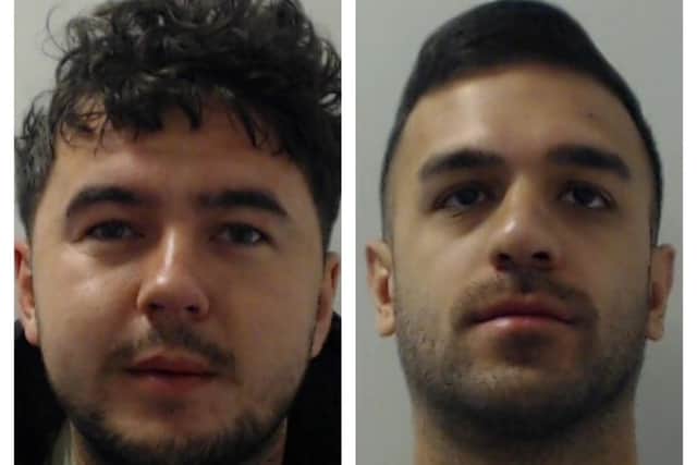 Jonathan Musgrove (L) and Neema Seifzadeh have been jailed for their role in a drugs ring Credit: GMP
