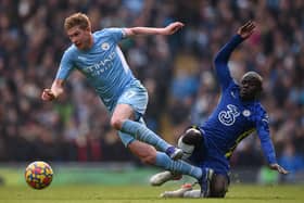Kevin De Bruyne scored the decisive goal for Manchester City against Chelsea. 