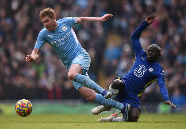 Kevin De Bruyne scored the decisive goal for Manchester City against Chelsea. 