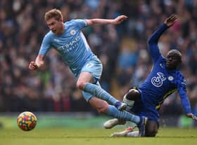 Kevin De Bruyne scored the decisive goal for Manchester City against Chelsea. 