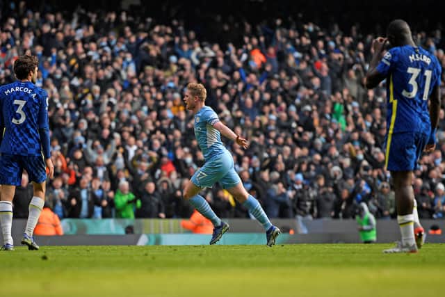 Kevin De Bruyne provided the match-changing moment n the second half. Credit: Getty.